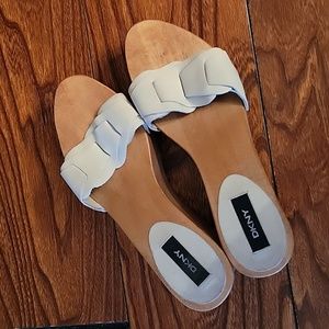 DKNY Wooden Platform Clog